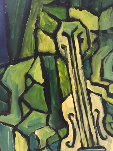 ""abstract instrument"", schilderij van Edwin Boeckxstaens